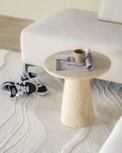 Bijzettafel Aime - 45cm - Beige - 95738
