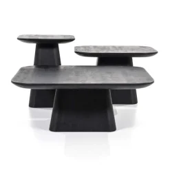 Bijzettafel Aron Vierkant - Zwart - 95766