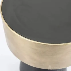 Bijzettafel Bunga 40cm - Goud/Zwart - 210038