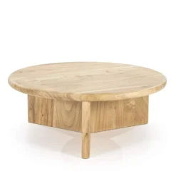 Bijzettafel Leoti Groot - Naturel - 240111