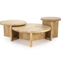 Bijzettafel Leoti Klein - Naturel - 240107
