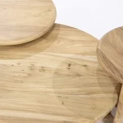 Bijzettafel Leoti Medium - Naturel - 240109