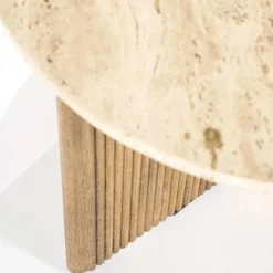 Bijzettafel Sara - 60cm - Beige/Bruin - 95899