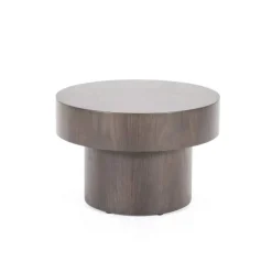 Bijzettafels Bobbie - 45cm - Zwart/Bruin - 95976