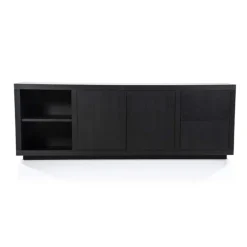 Dressoir Helsinki - 200cm - Zwart - 95722