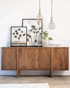 Dressoir Julian 4-deurs - Bruin - 95909