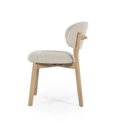 Eetkamerstoel Mikky Naturel hout - Taupe Moon - 96175