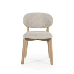 Eetkamerstoel Mikky Naturel hout - Taupe Moon - 96175