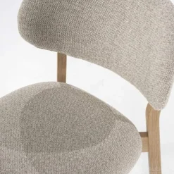 Eetkamerstoel Mikky Naturel hout - Taupe Moon - 96175