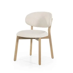 Eetkamerstoel Mikky Naturel hout - Beige Moon - 96174
