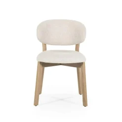 Eetkamerstoel Mikky Naturel hout - Beige Moon - 96174