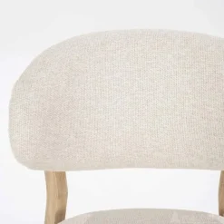 Eetkamerstoel Mikky Naturel hout - Beige Moon - 96174