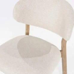 Eetkamerstoel Mikky Naturel hout - Beige Moon - 96174