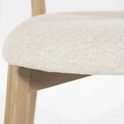 Eetkamerstoel Mikky Naturel hout - Beige Moon - 96174