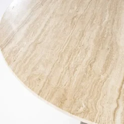 Eettafel Aikin - 130cm - Beige/Bruin - 95811