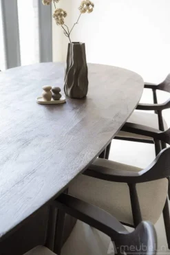 Eettafel Aron ovaal 250x110 - Bruin - 95670