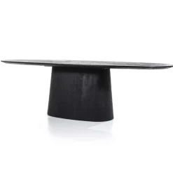 Eettafel Aron ovaal 200x110 - Zwart- 95669