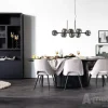 Eettafel Aron ovaal 250x110 - Zwart- 95671