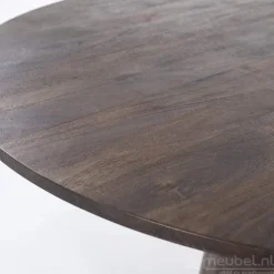 Eettafel Aron Rond - 130cm - Bruin - 95656