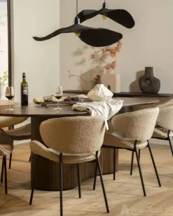 Eettafel Jordy - 300cm - Bruin - 96155