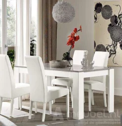 Eettafel Marknesse Wit