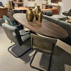 Eettafel Ovaal Vaiana 180cm Uitschuifbaar