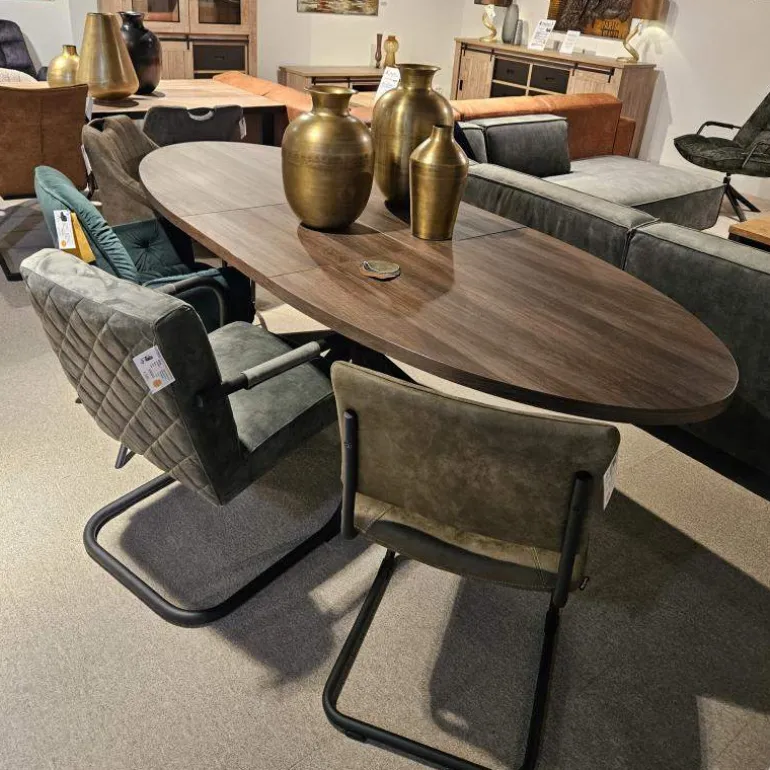Eettafel Ovaal Vaiana 220cm Uitschuifbaar
