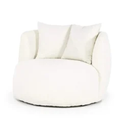Fauteuil Louis met kussen - Beige Spark - 95804