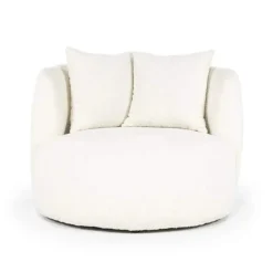 Fauteuil Louis met kussen - Beige Spark - 95804