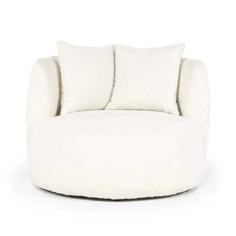 Fauteuil Louis met kussen - Beige Spark - 95804