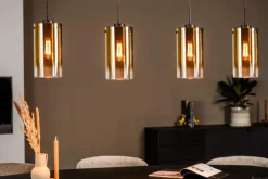 Hanglamp 4 lichts Goud
