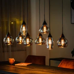 Hanglamp 8-lichts Lola