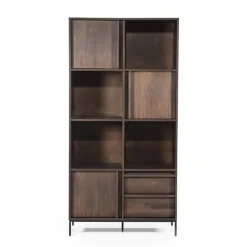 Kabinet Jimmy 3-deurs 2-laden - Bruin - 95868