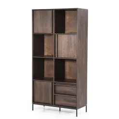 Kabinet Jimmy 3-deurs 2-laden - Bruin - 95868