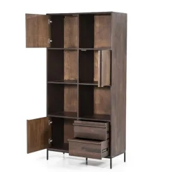 Kabinet Jimmy 3-deurs 2-laden - Bruin - 95868