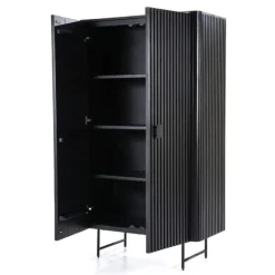 Kabinet Remi 2-deurs. - Zwart - 95667