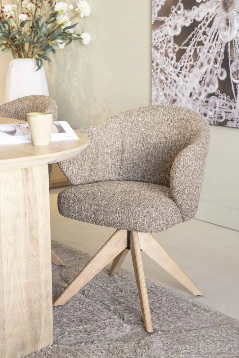 Stoel Connor Naturel - Taupe Donna - 96345