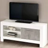 TV meubel Klein Marknesse Wit/Marmer