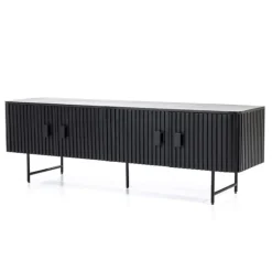 TV meubel Remi 4-deurs - Zwart- 95665
