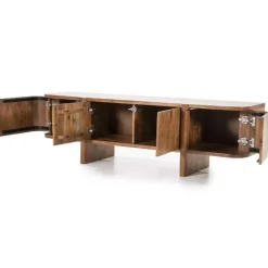 TV-Meubel Julian 4-deurs - Bruin - 95907