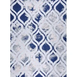 Vloerkleed Sidi Beige-Blauw