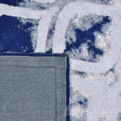 Vloerkleed Sidi Beige-Blauw