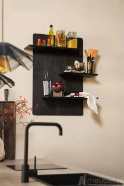 Wanddecoratie Seco - Zwart - 240115